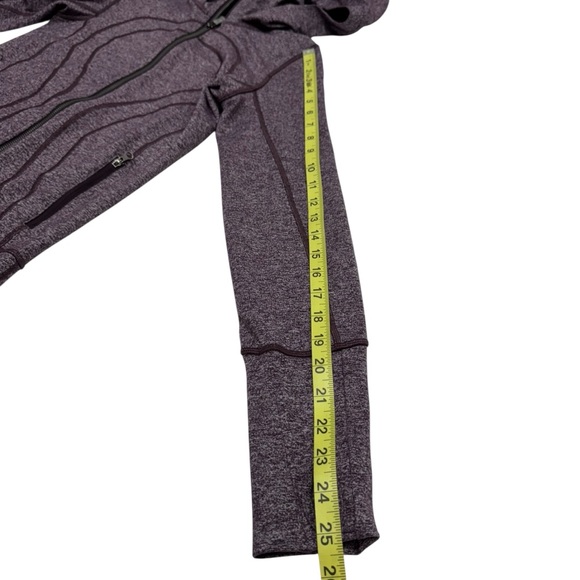 Lululemon Stride Jacket II Luon Hooded Size 4 Heathered Cherry Athleisure Yoga - Picture 13 of 16